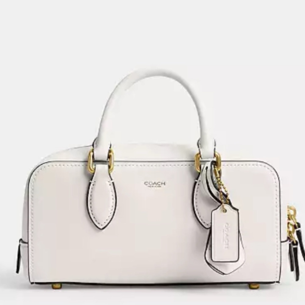 Coach White Bowery Satchel 22
